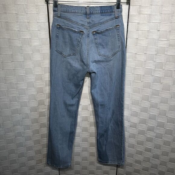 Abercrombie & Fitch Womens The Ankle Straight Ultra High Rise Jeans Size 26 2R - Picture 3 of 9